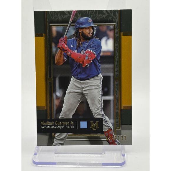 2024 Topps Museum Collection Vladimir Guerrero Jr Gold Foil 134/199 SP Blue Jays - Picture 1 of 2